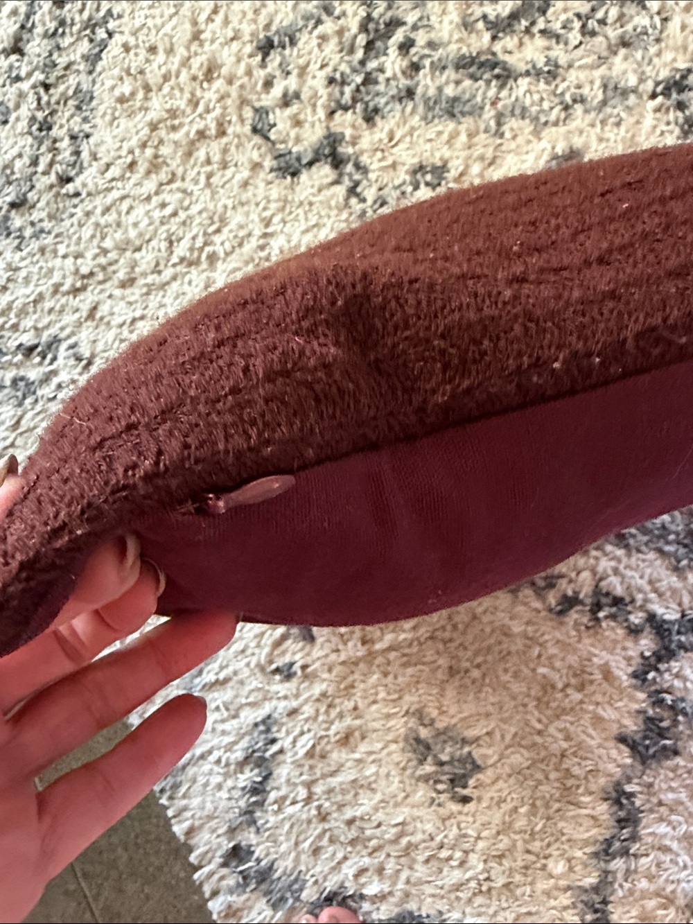 Boobie Pillow - Brown Boob With Pink Pillow Cover + Pillow - Picture 3 of 11